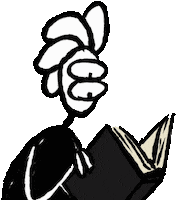 davedrack book books looking reading Sticker