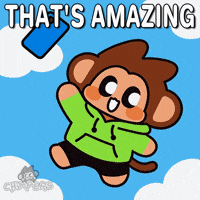 Good News Wow GIF by Chimpers