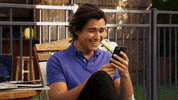 Neighbours funny laugh phone joke GIF