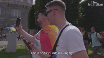 This Is His First Pride In Hungary