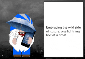 Heavy Rain Gnome GIF