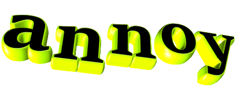 Annoy Sticker by GIPHY Text