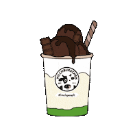 Ice Cream Chocolate Sticker by Milchburschen