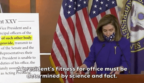 Nancy Pelosi 25Th Amendment GIF by GIPHY News