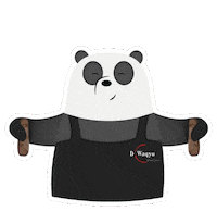 Panda Sticker by ycwaloka