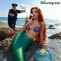 The Little Mermaid Smoking GIF