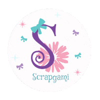 Scrapgami logo store bow accessories Sticker