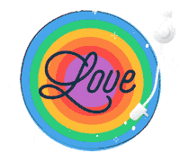 Rainbow Love Sticker by Easil