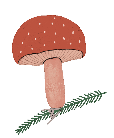 Christmas Mushroom Sticker by judit orosz