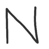 N Sticker