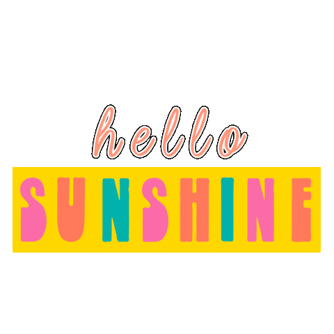 Sunshine Hello Sticker by zoellabeauty