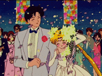 sailor moon wedding GIF
