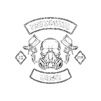 chamaeleongmbh skull professional painter chamaleon Sticker