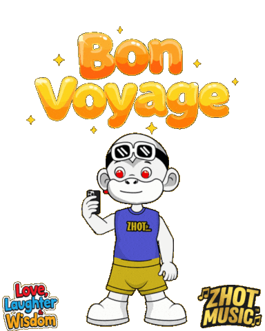 Au Revoir Goodbye Sticker by Zhot