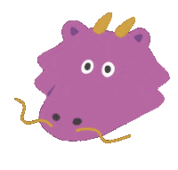 Surprised Dragon Sticker