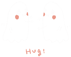 Ghost Hug Sticker by Miss NoProblem
