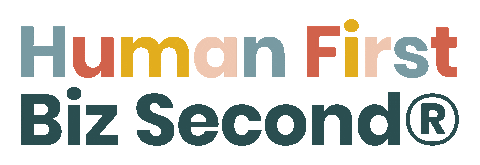Humanfirstbizsecond Sticker by With Megan Dowd