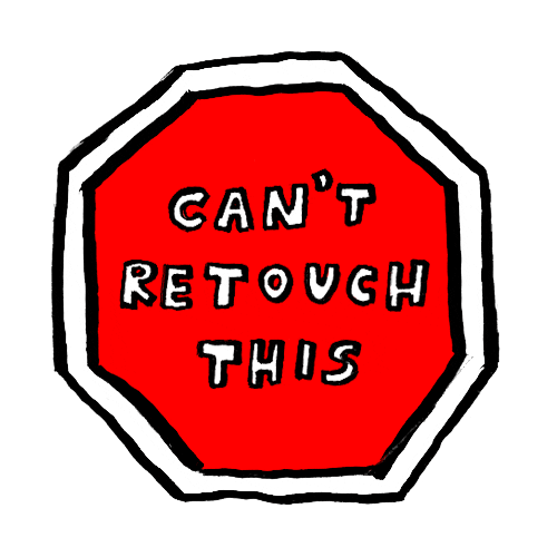 stop sign retouching Sticker