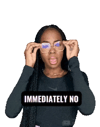 No Way Cringe Sticker by Jaleesa Jaikaran Beauty