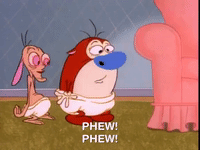 nicksplat ren and timpy GIF
