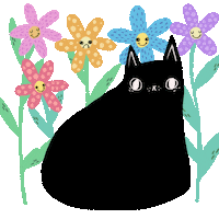 flowers wink Sticker by Tobyilikecats