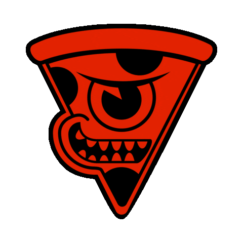 PizzaKaiju pizza monster kaiju pizzakaiju Sticker