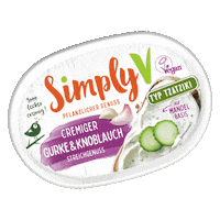 Vegan Frischkäse Sticker by Simply V