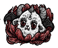 hollowist horror flower demon sparkles Sticker