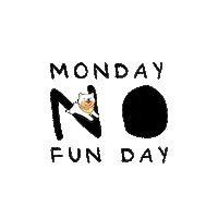 aandbxyz mood puppy escape mondays Sticker