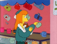 Shocked Season 3 GIF by The Simpsons