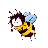 happy flower Sticker by JenChibi