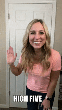 High Five Financial Coach GIF by Fiscal Fitness Phoenix