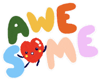 misujuju wow cool artist word Sticker
