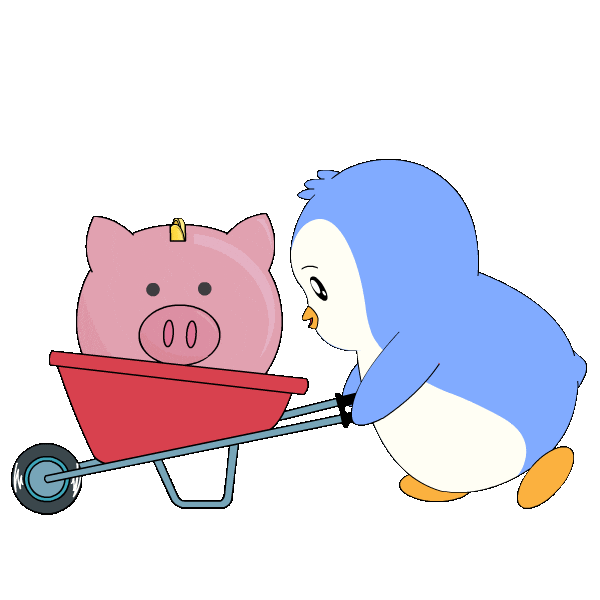 Money Saving Sticker by Pudgy Penguins