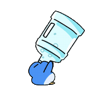 Water Drinking Sticker by Cozy the Penguin
