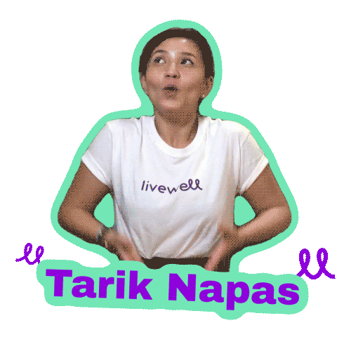 livewellindo giphyupload breath marah sabar Sticker