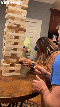 Tower Falls Into Face