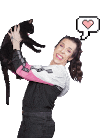 Cat Love Sticker by dearjohann