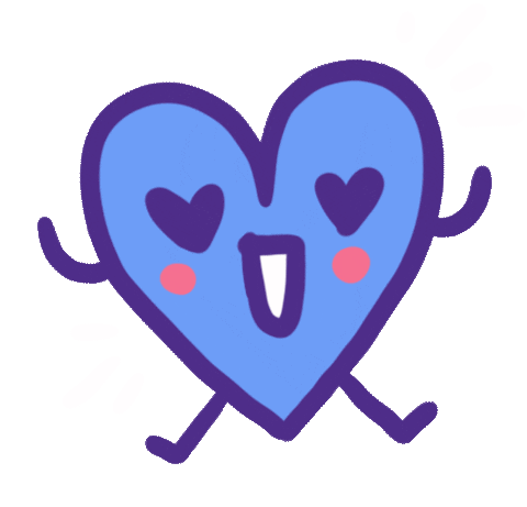 Happy I Love You Sticker by Eledraws (Eleonore Bem)