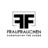 FrauFrauchen logo black hund hunde Sticker