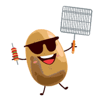 Pomme De Terre Grill Sticker by CNIPT