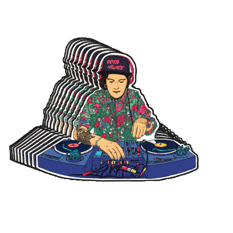 Dj Swirl Sticker by Gifes Con Ensalada