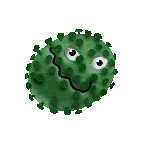 Virus Sticker by ELYX