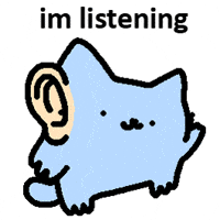 Cat Listen GIF by sillynub