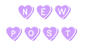 Heart Post Sticker