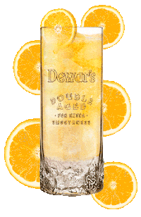 Orange Pattern Sticker by Dewar's