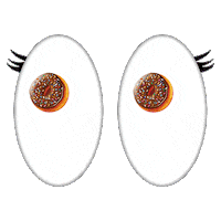 donut eyes Sticker by Dunkin’ Donuts