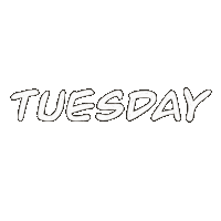 Tuesday Tirsdag Sticker