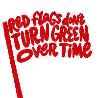 Red Flag Love Sticker by All Better