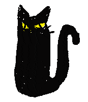 Trick Or Treat Cat Sticker by odibz